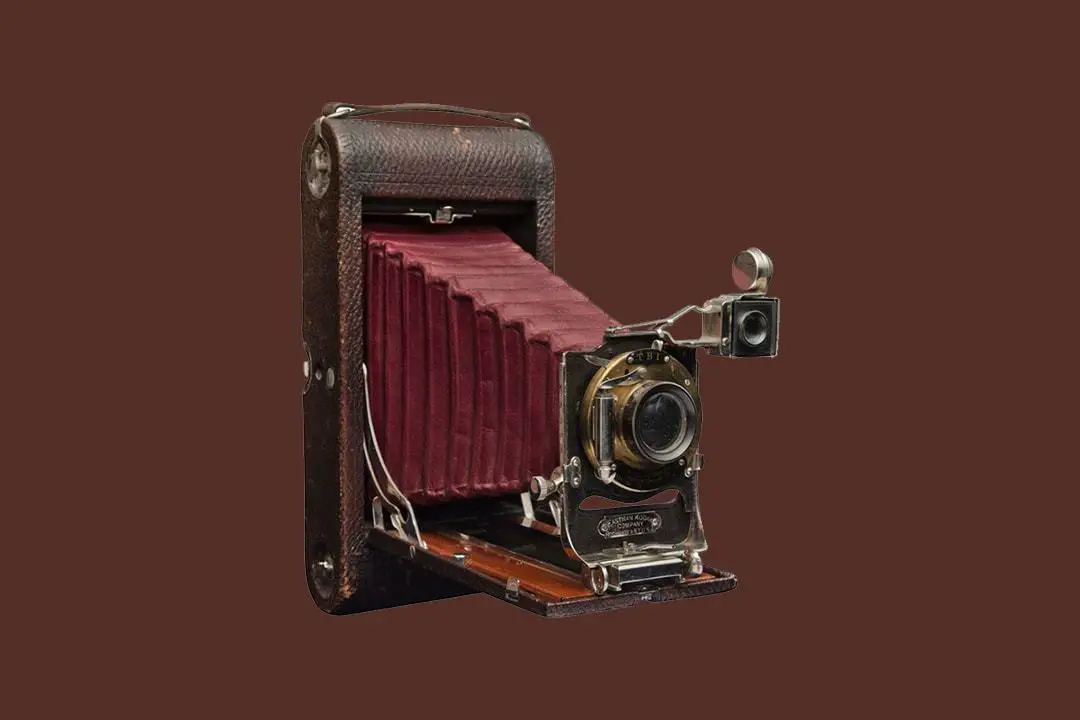 old school accordion camera