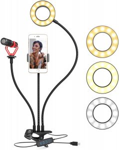 Movo Desk Ring Light with Stand and Phone Holder review