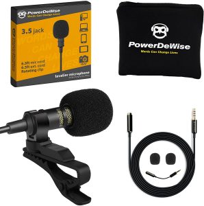 PowerDeWise Lavalier Lapel Microphone Omnidirectional Mic review